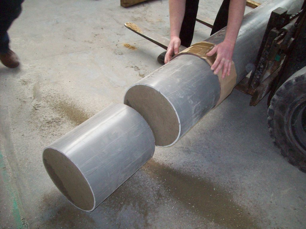 Foamed concrete trials include "to depth" pouring where material is placed up to 3 metres deep, where it can be cured and then cut to record any compression throughout