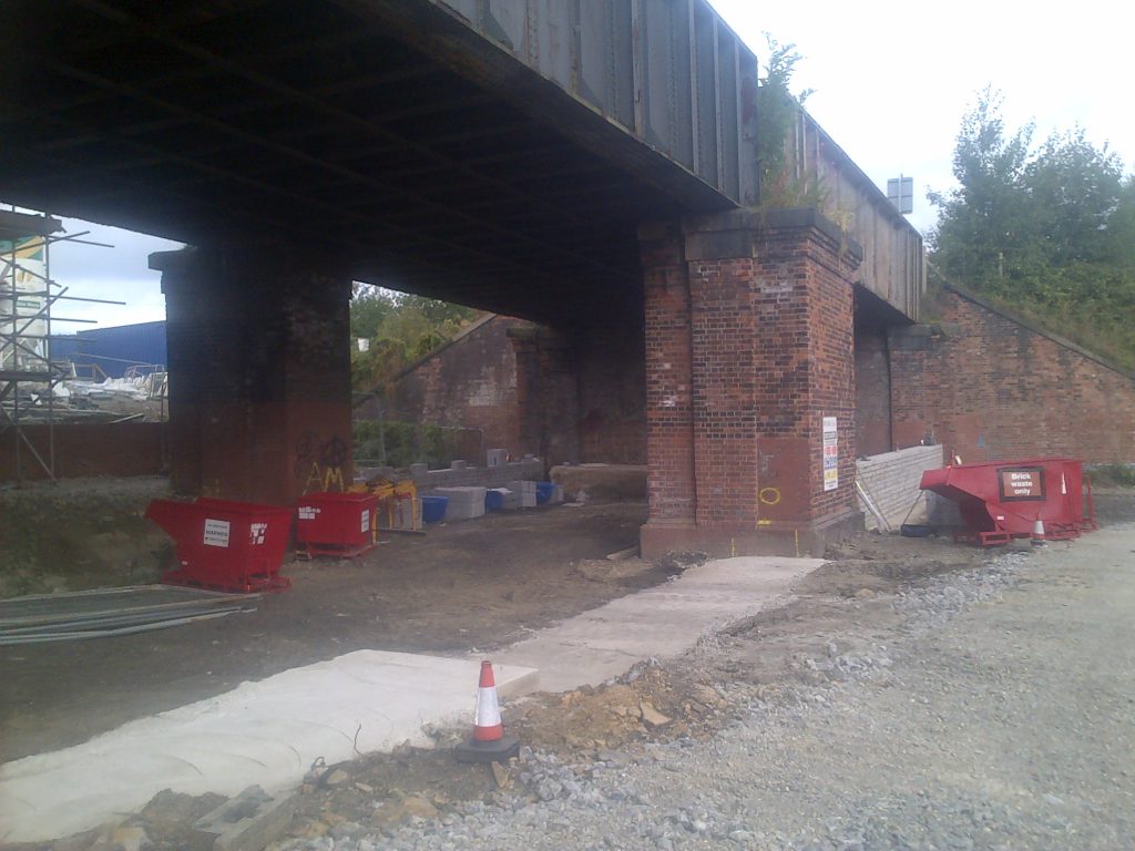 site image pre foamed concrete infill propump wakefield, Leeds