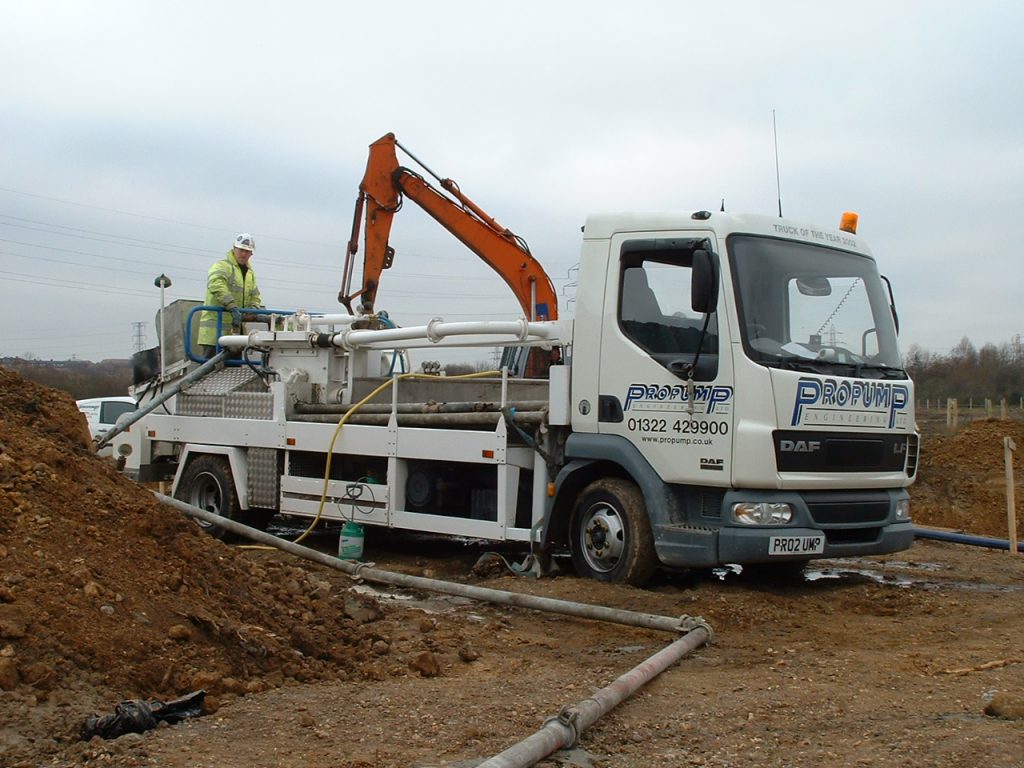 propump foamed concrete inline pump