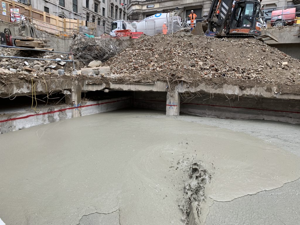 Foamed concrete mass void infill london