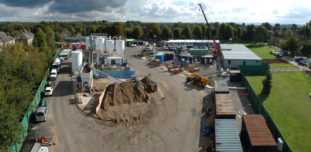 combe down Foamed Concrete productionplant compound