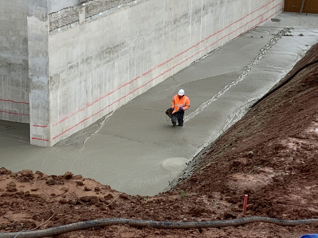 Large void Fill foamed concrete at Newhurst Quarry, Shepshed, loughborough