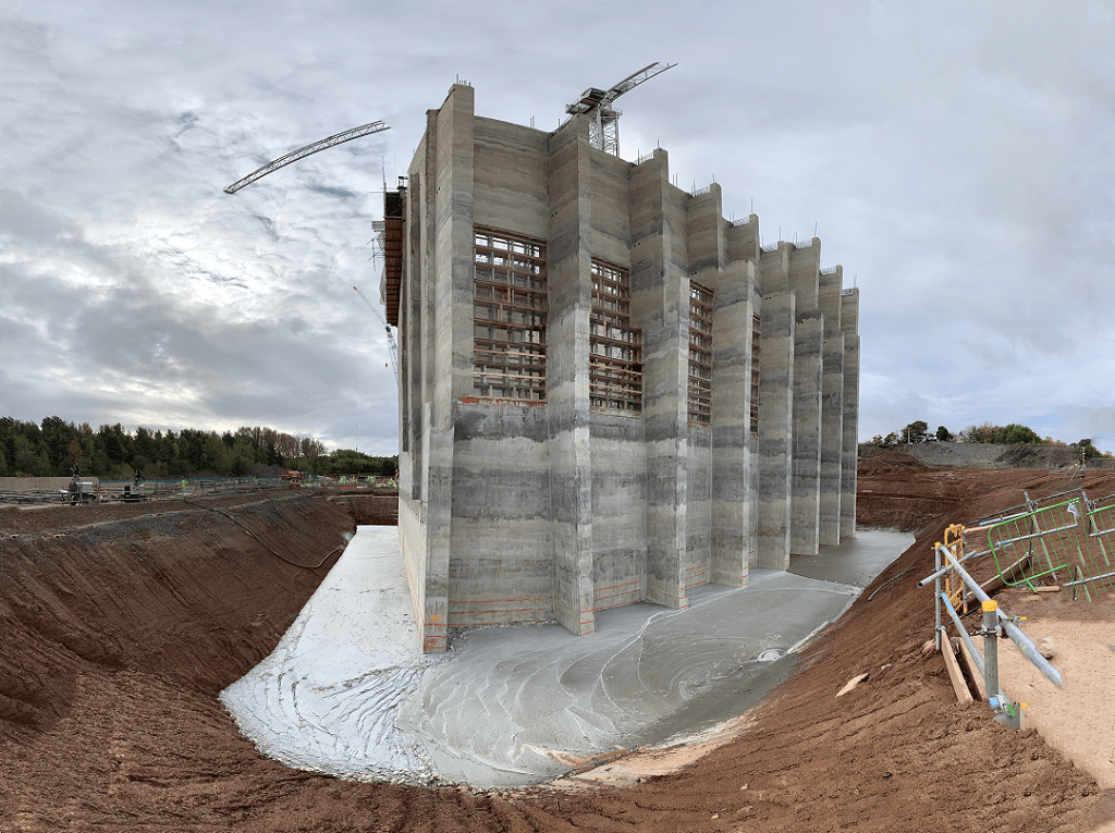 Panoramic Foamed concrete at Newhurst quarry, shepshed, loughborough